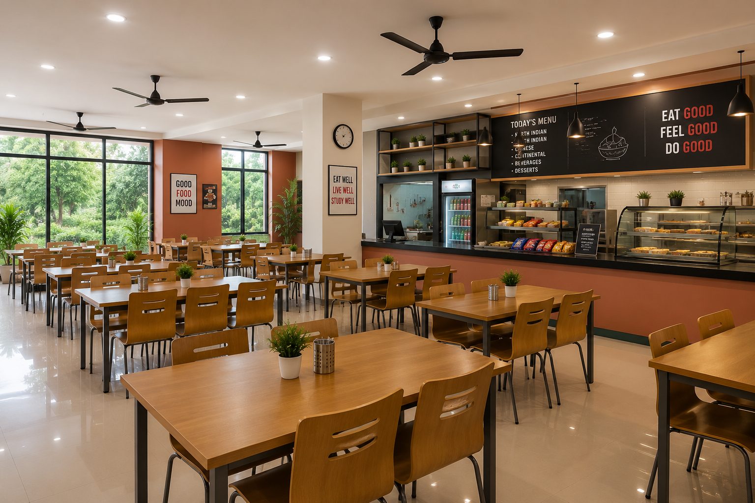 Adyant cafeteria dining hall