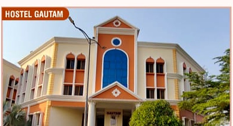 Exterior of Hostel Gautam at Adyant